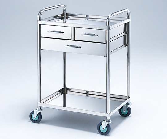 とっても静かな枠付き回診車（2段引出し） 2段 603×453×802 TS6045X