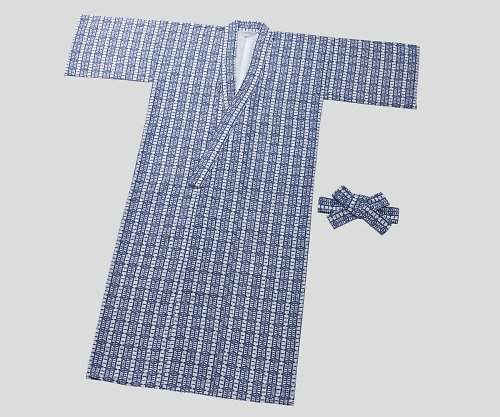 ガーゼ二重袷せ寝巻き 紳士用 2 L UPK 300-4