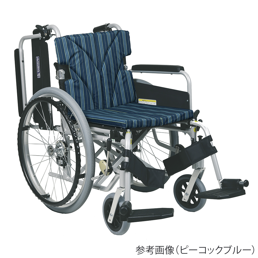 モジュール車いす スイングイン・アウト 中床 紫チェック（A11） KA822-40B-M