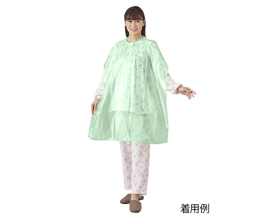 PE食事用エプロン（タイオンタイプ）グリーン 1箱（50枚入） FR-839