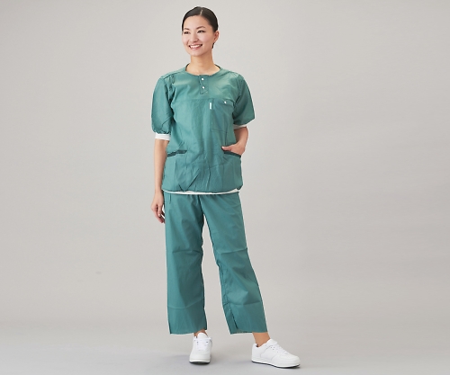 スクラブスーツ（ディスポタイプ上着・袖・裾カフ付） M 1袋（12枚入） 22620