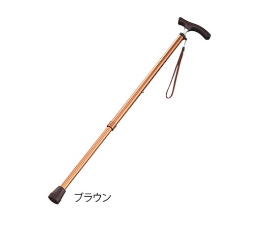 伸縮杖（スリムネックタイプ） ブラウン（男性用） B060-608D-BR