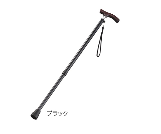 伸縮杖（スリムネックタイプ） ブラック（男性用） B060-608D-BK