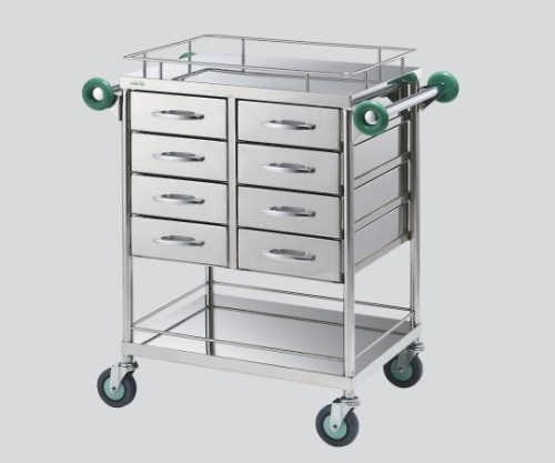 とっても静かな繃帯交換車（KENIFINE（TM）抗菌・抗ウィルスハンドル） 750（940）×450×902 TSF-750