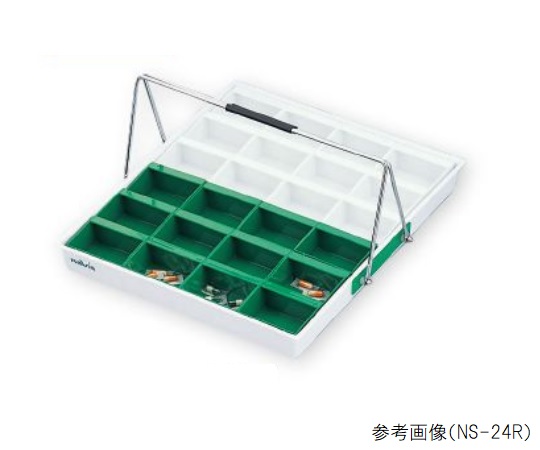 散薬用トレー 24人用 緑・白・赤・黄 （NSケースタイプ） NS-24RC（24人用）