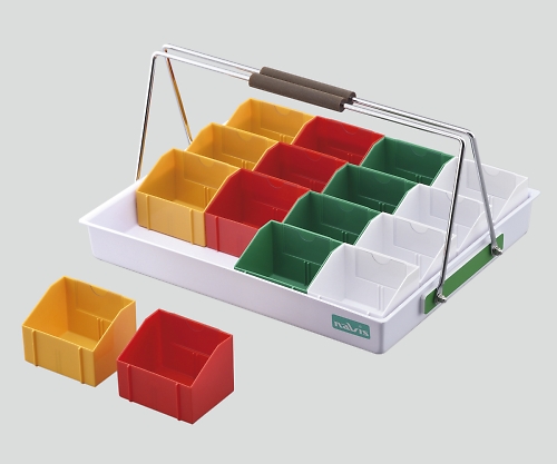 散薬用トレー 16人用 緑・白・赤・黄 （Nケースタイプ） N-16RC（16人用）