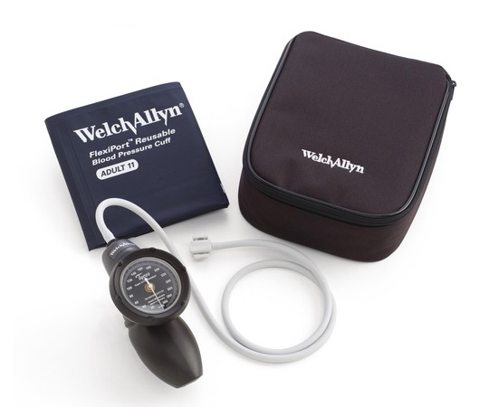 アネロイド血圧計[デュラショック・ハンド型] 成人用（中）カフ付き DS58-11