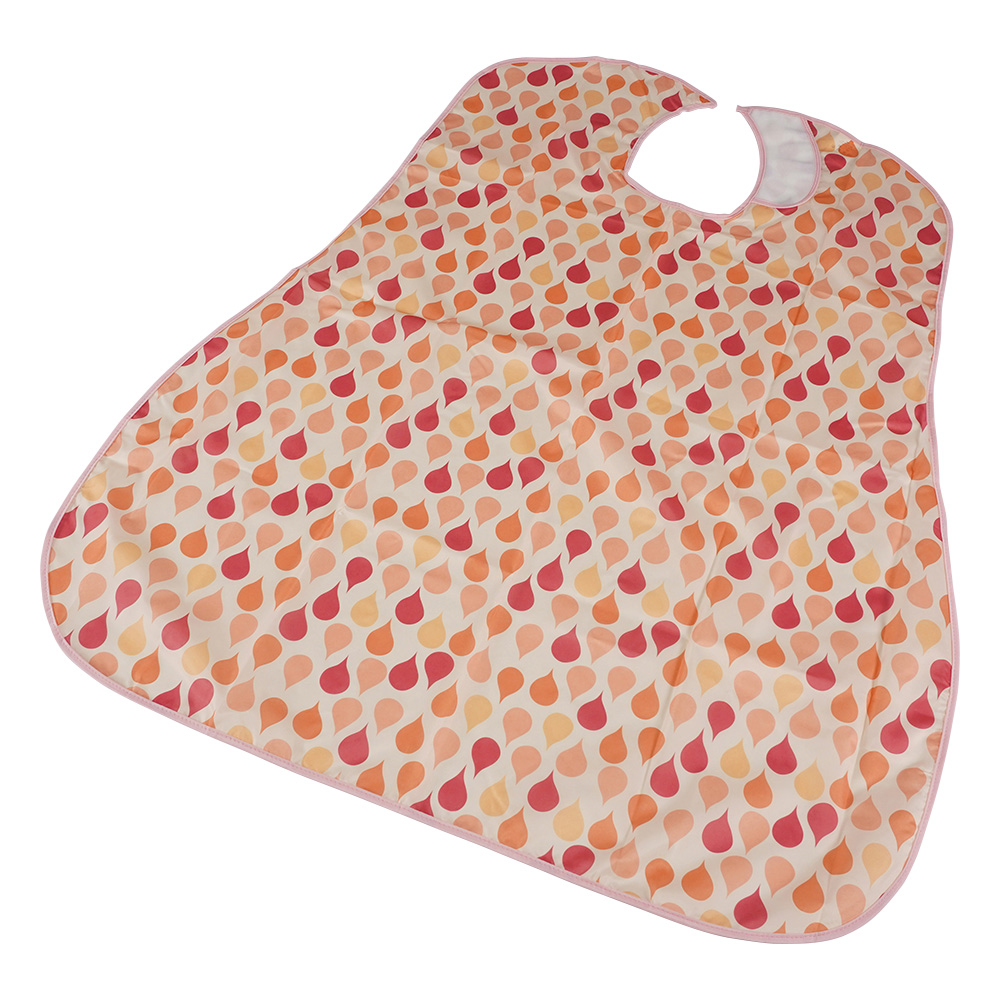 食事用エプロン ソフラピレンエプロンしずく オレンジ 102241