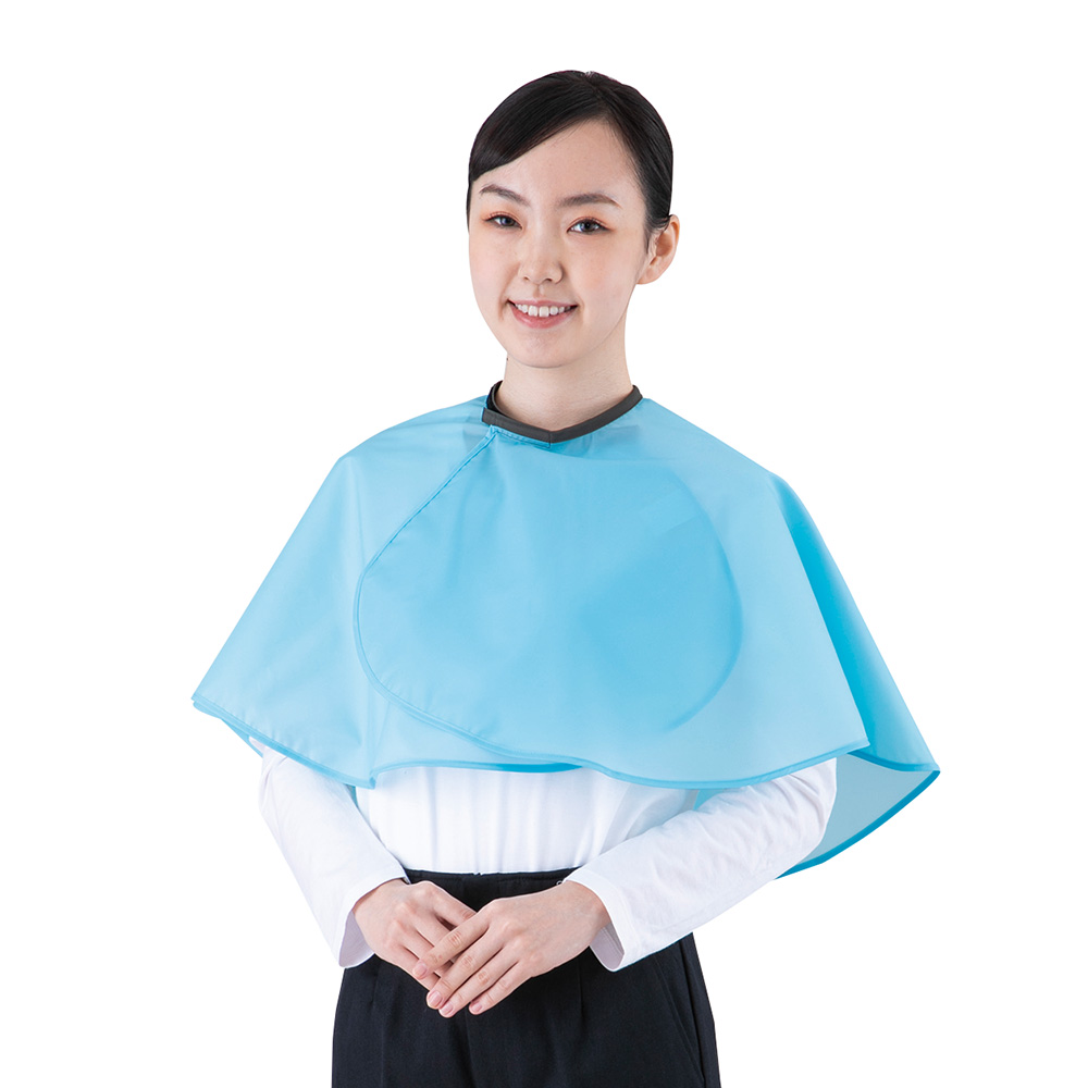 丸ケープ「リツロン」ライトブルー 3703