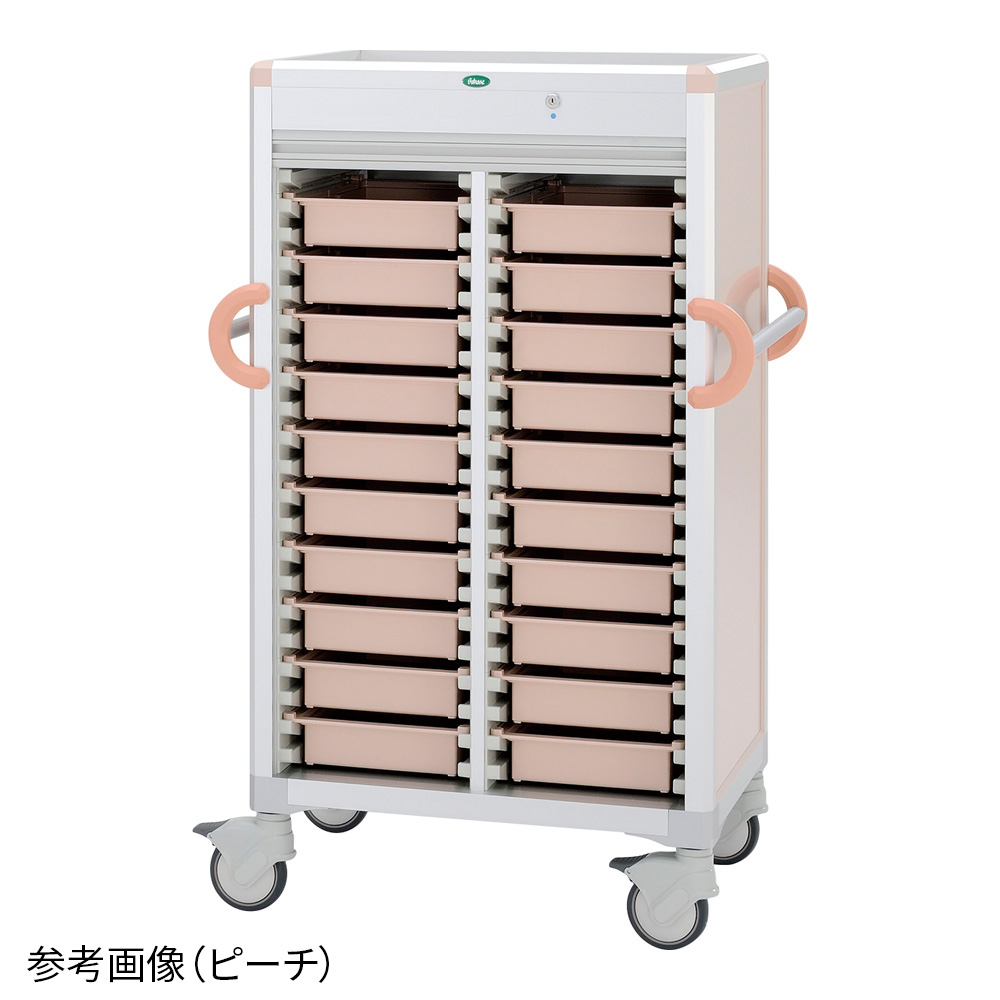 注射薬カート 843×570×1312 ピーチ C3407-NS220SB