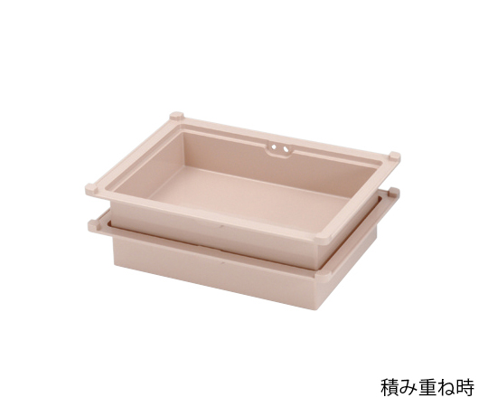 注射薬トレー 34-07タイプ（深さ7cm）帯電防止 ピーチ PT34-07