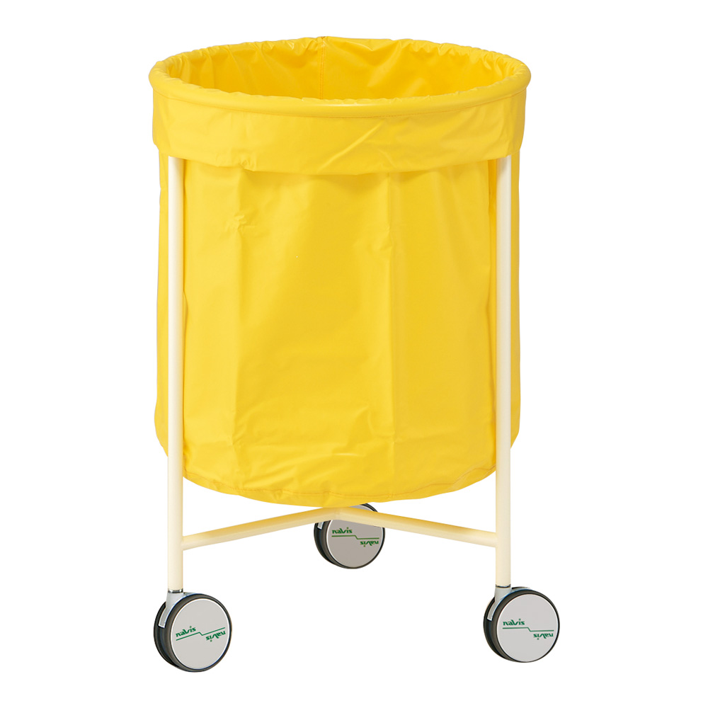 カラフルリネンカート（丸型） φ650×1027 イエロー