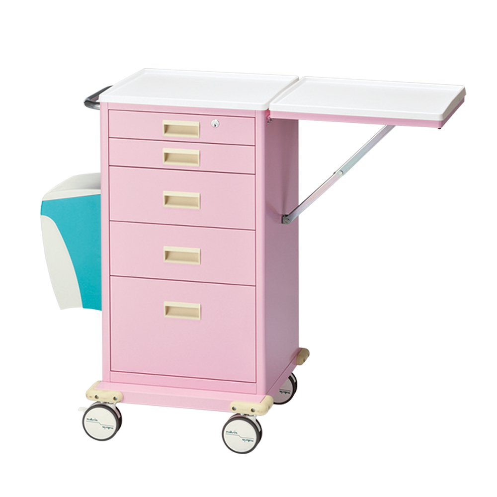 カラフルミニカート（ダストボックス付） ピンク 703×554×955 CMCD-P