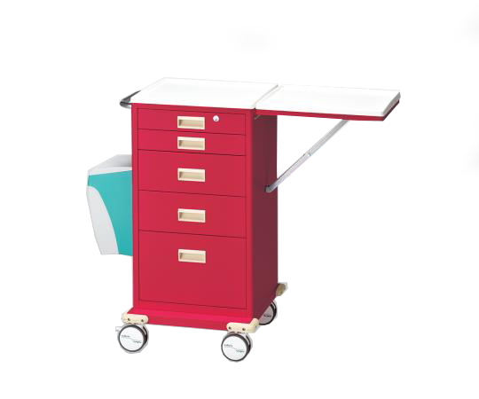 カラフルミニカート（ダストボックス付） レッド 703×554×955 CMCD-R