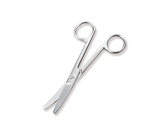 外科剪刀（ディスポタイプ6本入） 両鈍 曲 DIS-305