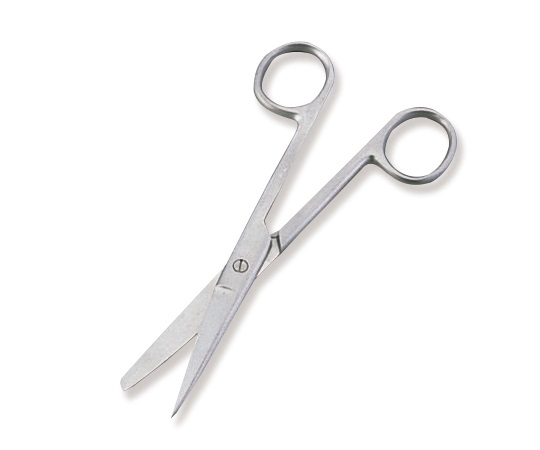 外科剪刀（ディスポタイプ6本入） 片尖 直 DIS-287