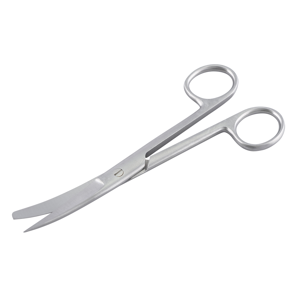 外科剪刀（ディスポタイプ6本入） 片尖 曲 DIS-306