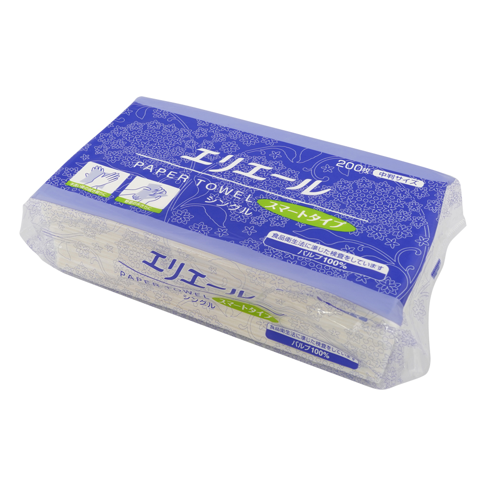 エリエール（R）ペーパータオル スマートタイプ 230×210mm 200枚 20703333