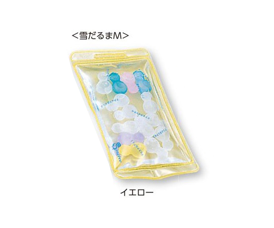 クリスタルカラーピロー （雪だるまM/イエロー）