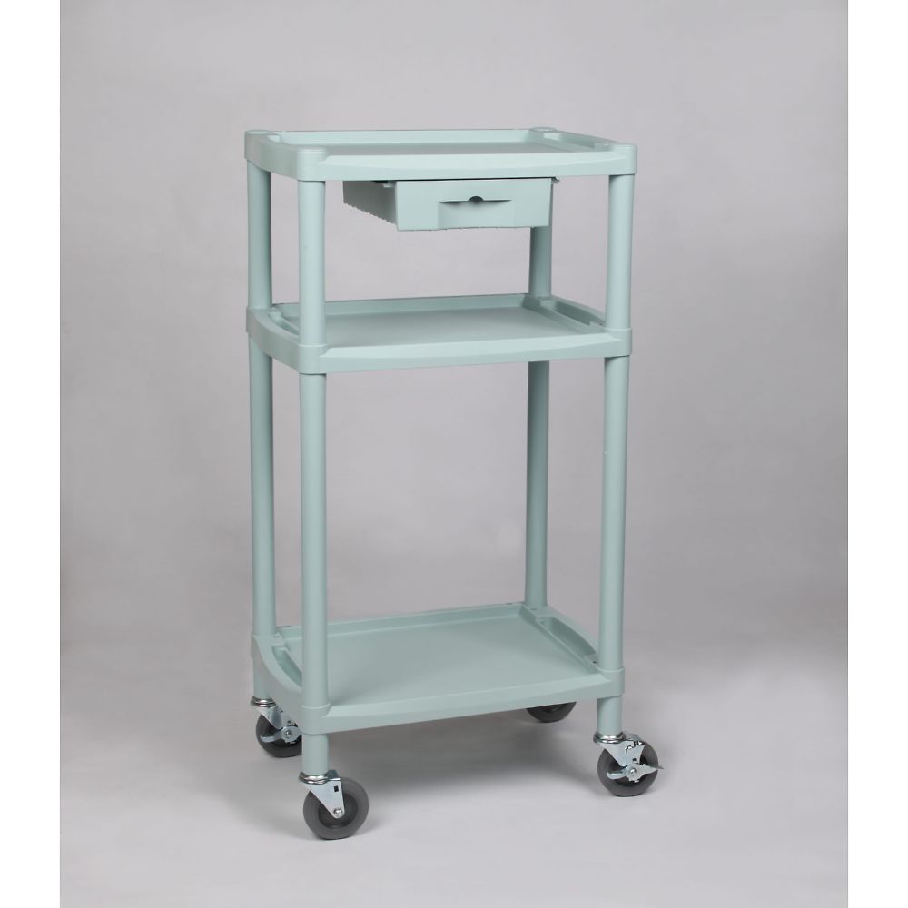 プラスチックワゴン3段 引出し1個付き 560×385×1105mm Y401B