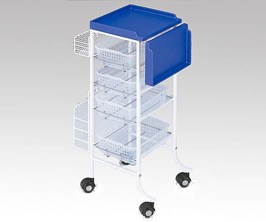 カウンターワゴン（C-196） ブルー 310（510）×330×840mm 11963