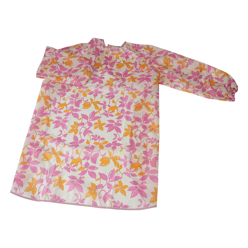 食事前掛 （袖付・超撥水タイプ）1040　リーフピンク