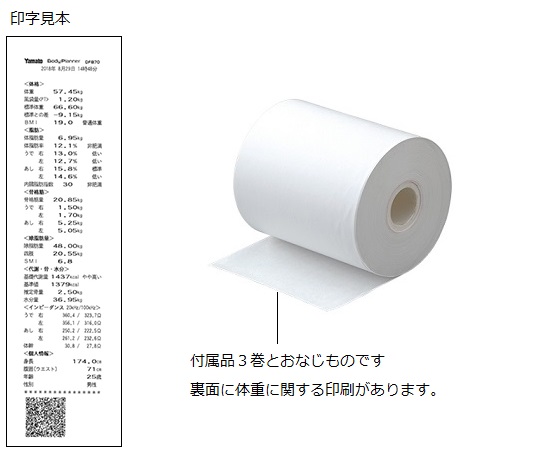 プリンタ用紙　１０巻　体組成計ＤＦ８７０/８６０用