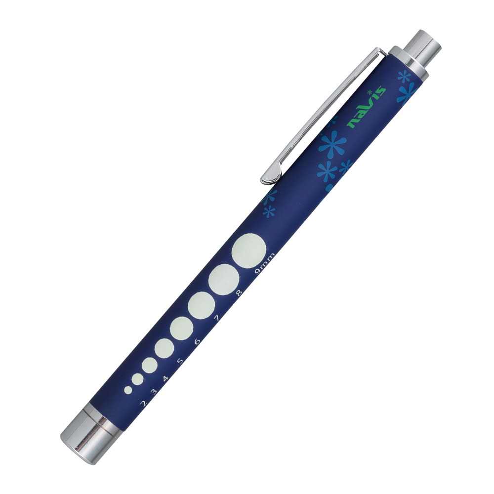 ラバー調ソフトLEDペンライト ネイビー