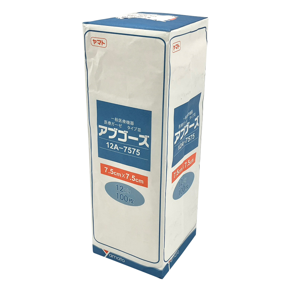 ガーゼ（アブゴーズ12A） 75×75mm 1箱（100枚入） 272218