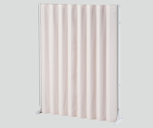 抗菌アコーディオンスクリーン 直線 パステルピンク 1500×1800 MAS15×180P