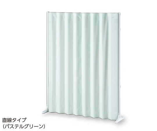 抗菌アコーディオンスクリーン 直線 パステルグリーン 1500×1650 MAS15×165G