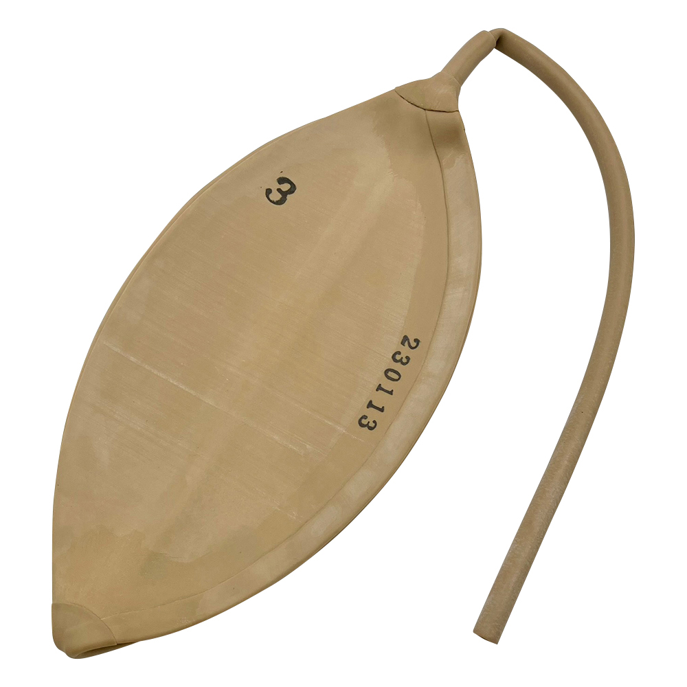 ガス採集袋（天然ゴム製） 3L 片口