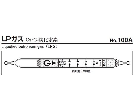 ガス検知管 LPガス 100A