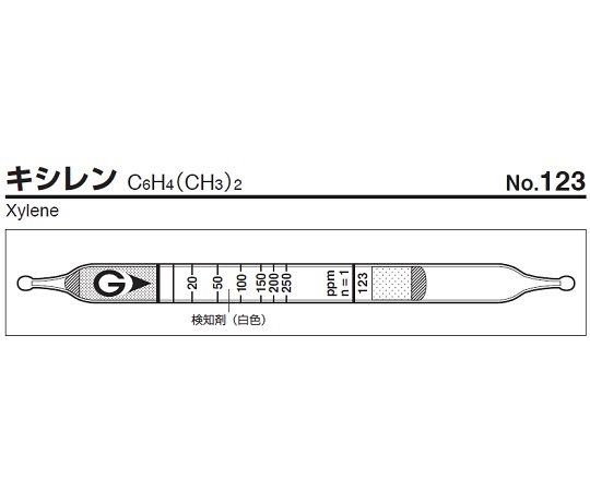 ガス検知管 キシレン 123