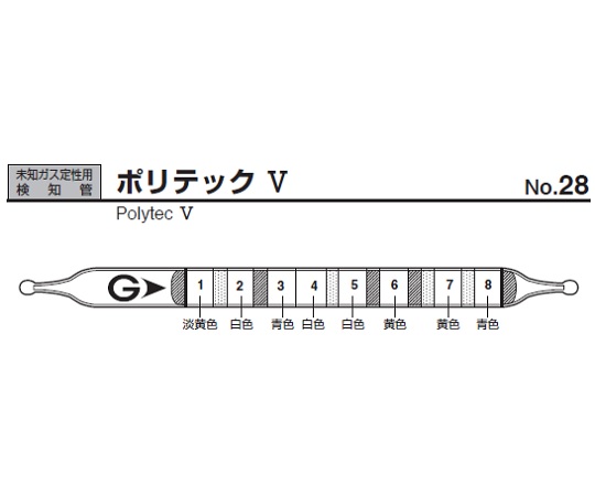 ガス検知管 ポリテックV 28