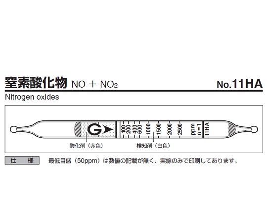 ガス検知管 窒素酸化物 11HA