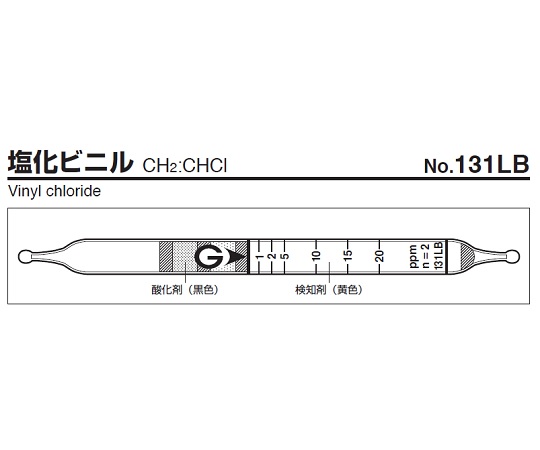 ガス検知管 塩化ビニル 131LB