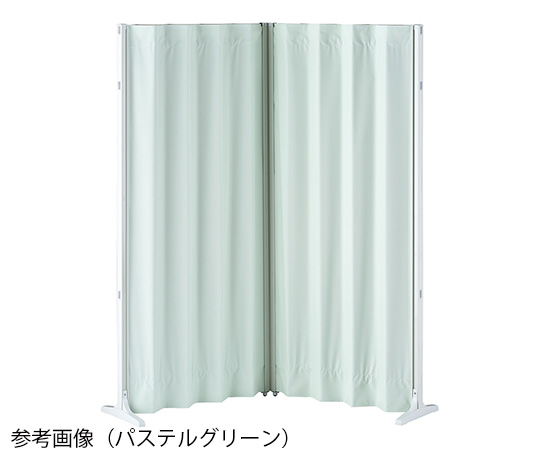 抗菌アコーディオンスクリーン コーナー アイボリー 1500（750×2）×1650 MASL15x165IV