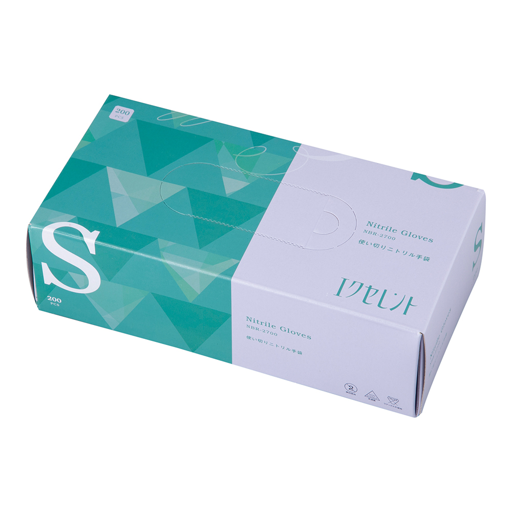 エクセレントニトリル手袋　ＮＢＲ－２７００　Ｓ