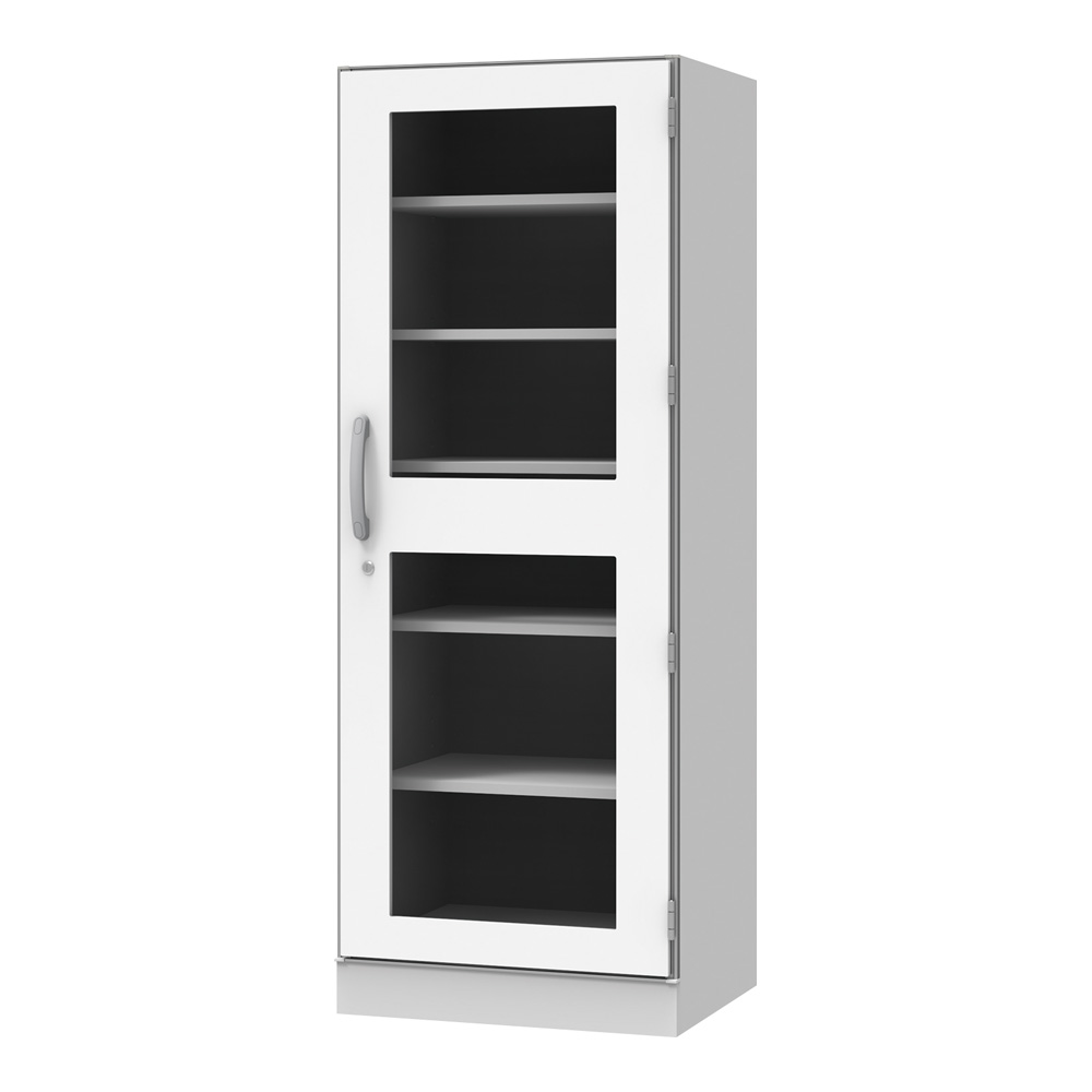 材料キャビネット　SH-S 片開きガラス扉