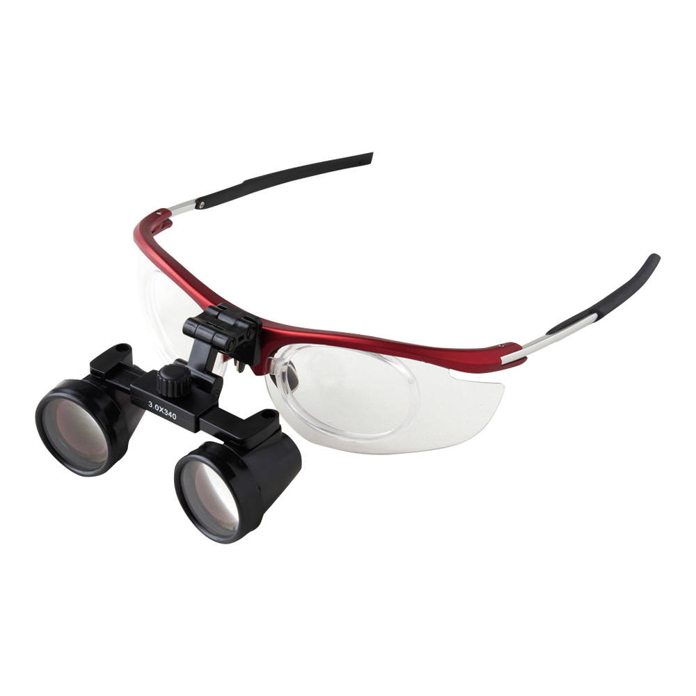 FC-0151R　プレミアムルーペ センターフィックスタイプ 3倍 レッド