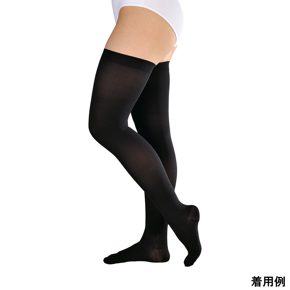アンシルク・2 ストッキング　18491・ブラックLL