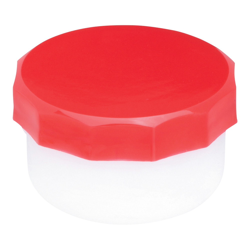 プラ壺（深型・未滅菌） 丸底タイプ 5.5mL 赤 100個入　33012