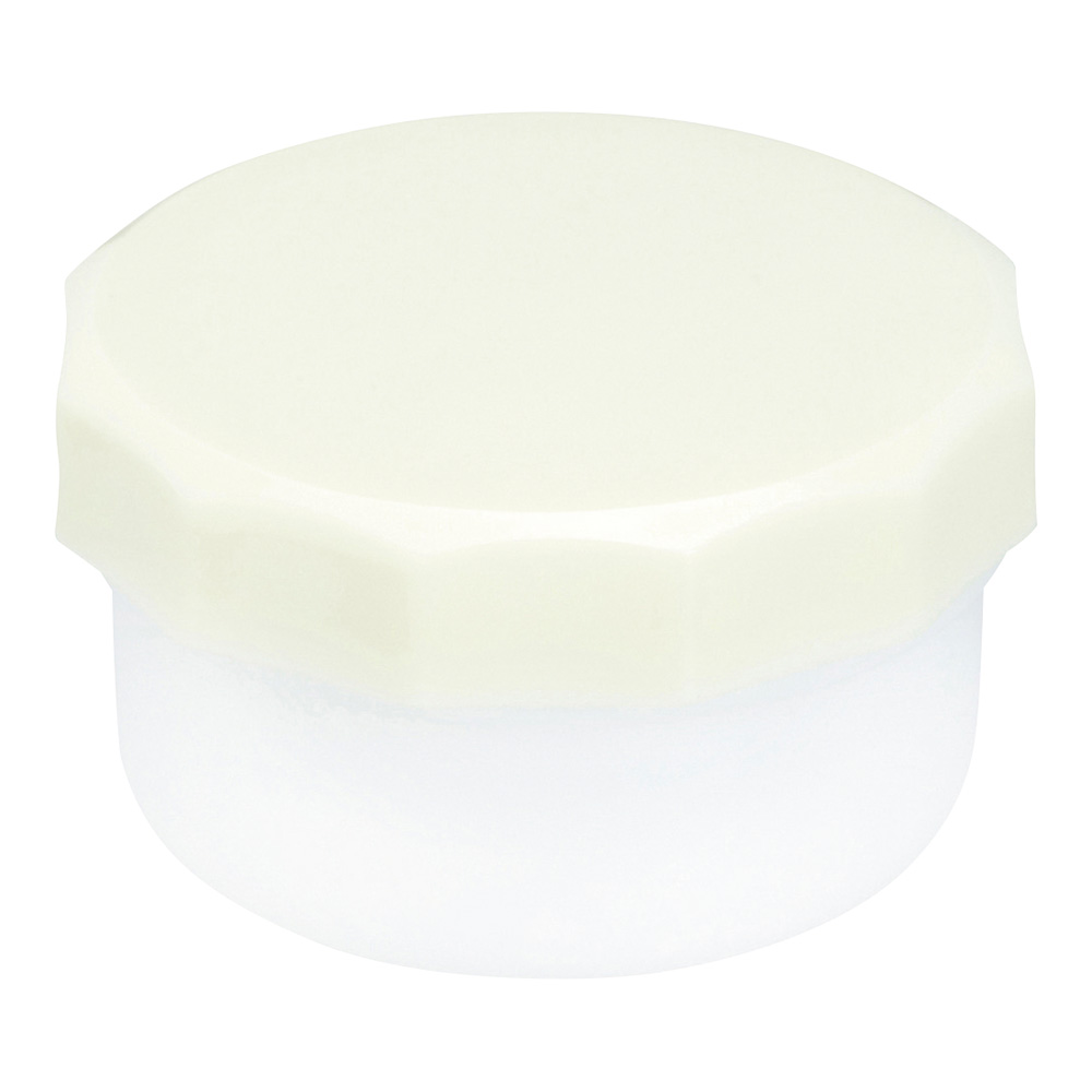 プラ壺（深型・未滅菌） 丸底タイプ 5.5mL クリーム 100個入　33014