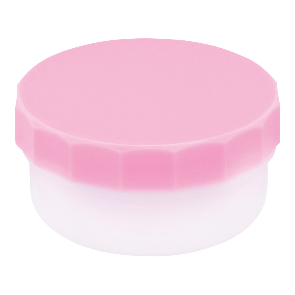 プラ壺（深型・未滅菌） 丸底タイプ 11mL ピンク 100個入　33021