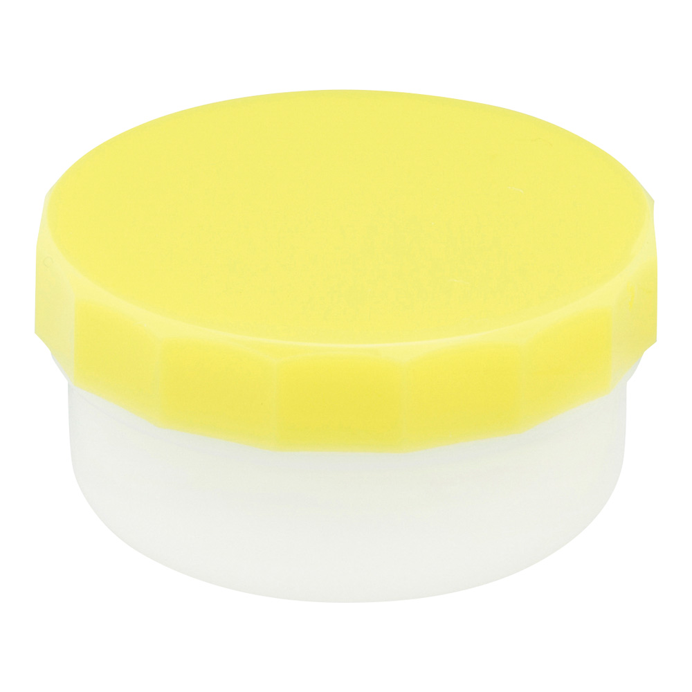 プラ壺（深型・未滅菌） 丸底タイプ 11mL 黄 100個入　33026