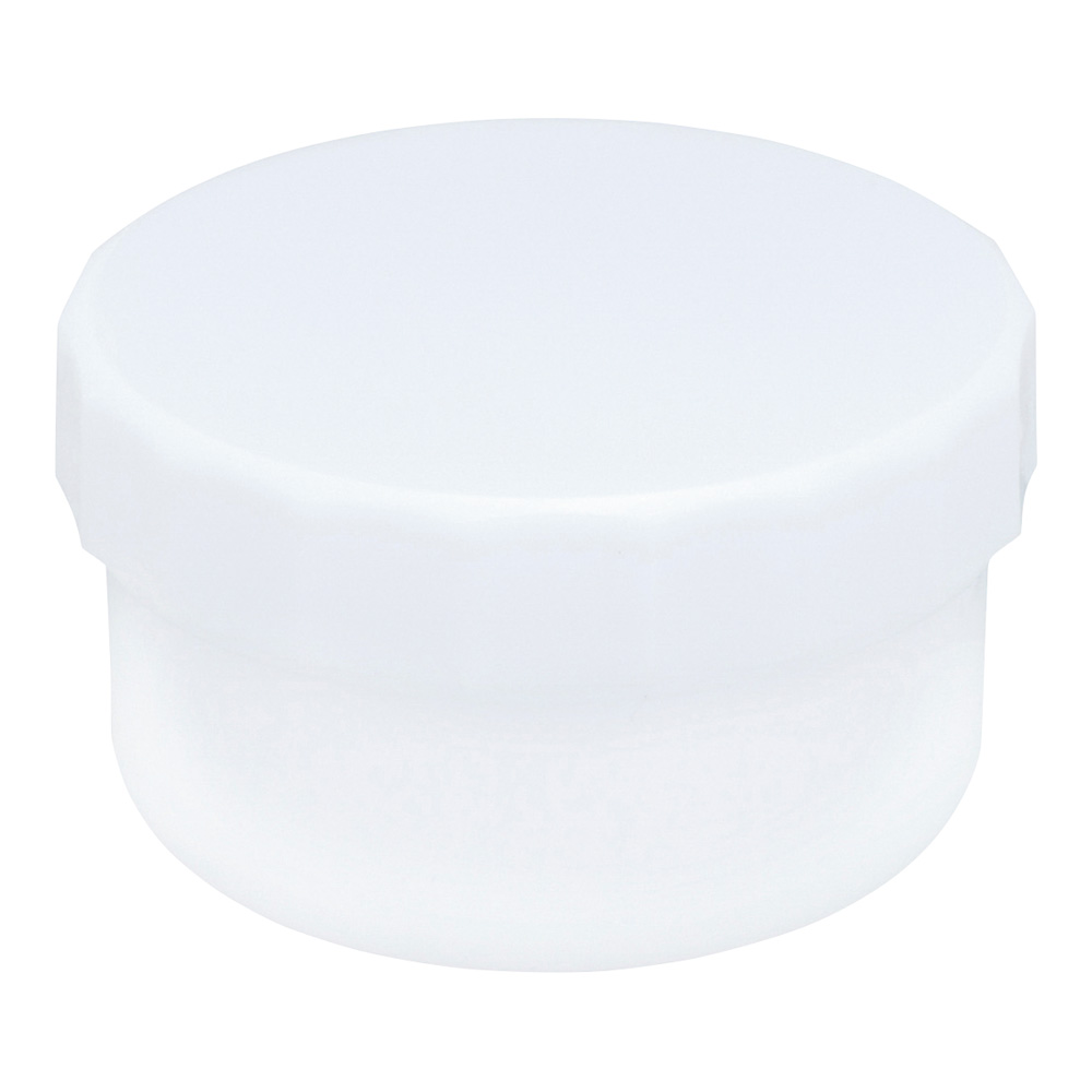 プラ壺（深型・未滅菌） 丸底タイプ 22mL 白 100個入　33035