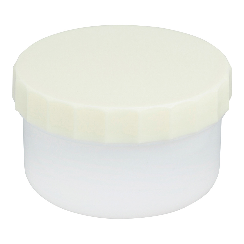 プラ壺（深型・未滅菌） 丸底タイプ 55mL クリーム 50個入　33054