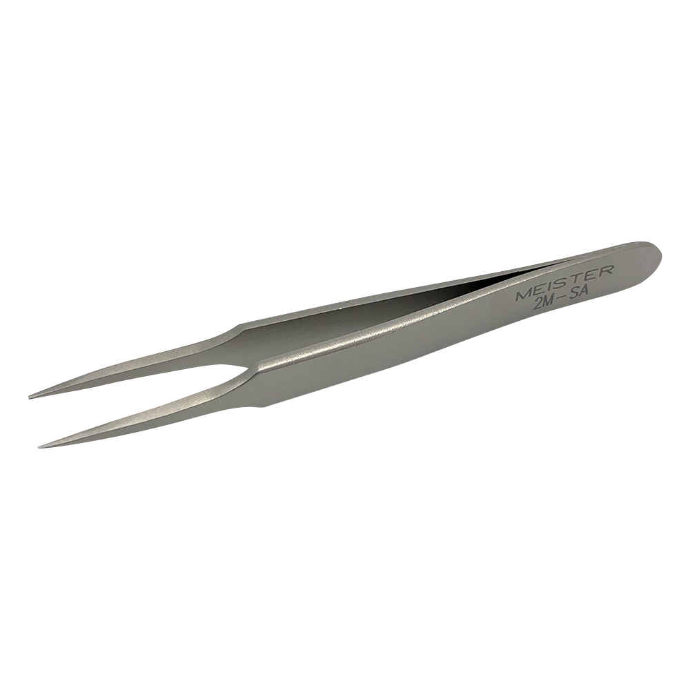 MEISTERピンセット 先鋭 耐酸鋼（全長が短いタイプ） 2M-SA