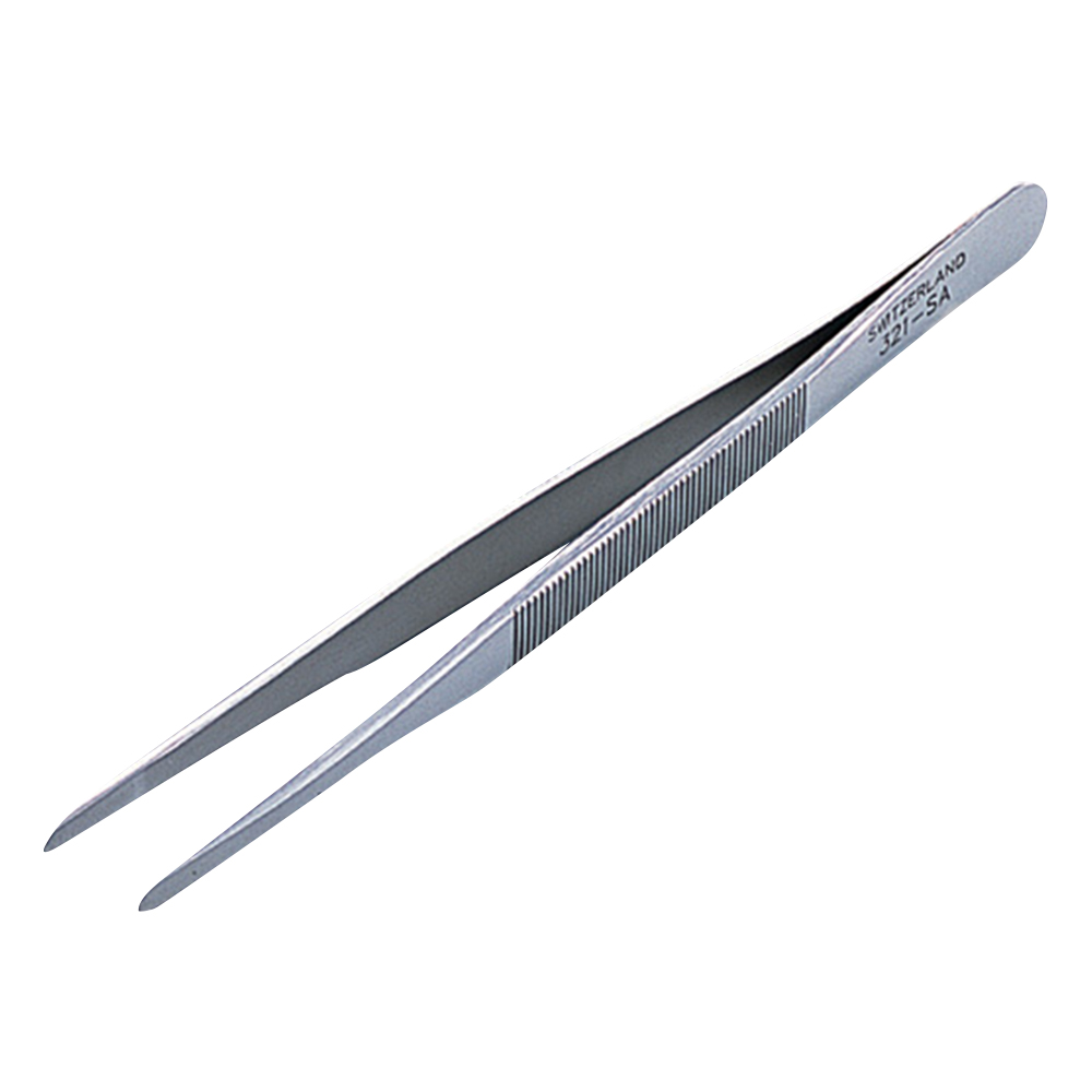 MEISTERピンセット 平 耐酸鋼（先端フラットタイプ） 321-SA